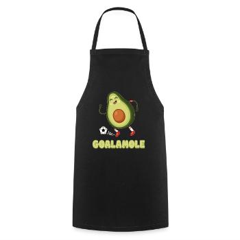 Avocado Goalamole - Kochschürze - Schwarz - Vorne - AI Model Male 185 dark (185cm)