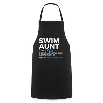 Schwimmer Schwimmen Spruch - Kochschürze - Schwarz - Vorne - AI Model Male 185 dark (185cm)