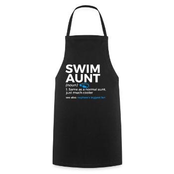 Schwimmer Schwimmen Spruch - Kochschürze - Schwarz - Vorne - AI Model Male 185 dark (185cm)