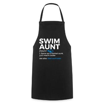 Schwimmer Schwimmen Spruch - Kochschürze - Schwarz - Vorne - AI Model Male 185 dark (185cm)