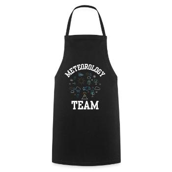 Team Meteorology Meteorologist Weather Forecast - Cooking Apron - black - Front - AI Model Male 185 dark (185cm)
