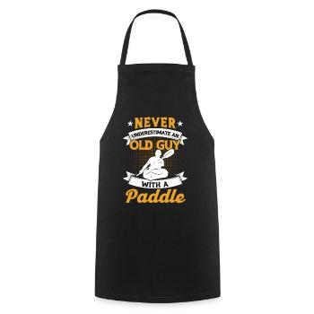 Kayak Kayaker Canoe Outdoor Water Kayaking - Cooking Apron - black - Front - AI Model Male 185 dark (185cm)