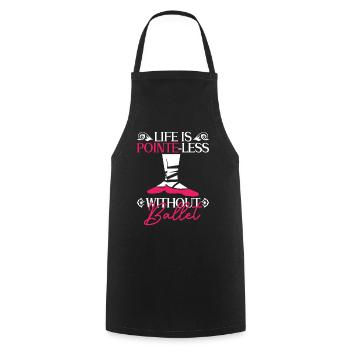 Ballet Dancer Ballerina Dancing Funny Ballet - Cooking Apron - black - Front - AI Model Male 185 dark (185cm)