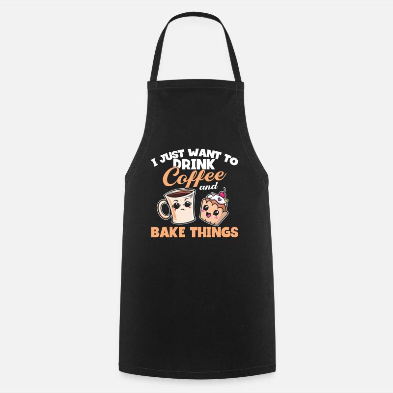 Bäckerei Backen Bäckerin Bäcker - Kochschürze - Schwarz