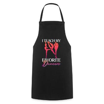 J’enseigne à mes danseurs préférés - ballet - Tablier de cuisine - noir - Devant - AI Model Male 185 dark (185cm)