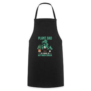 Hobby gardener | Plant Lovers Plant Gift - Cooking Apron - black - Front - AI Model Male 185 dark (185cm)