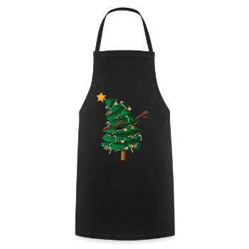 December Christmas Dab Dabbing Tree Christmas - Kochschürze - Schwarz - Vorne - AI Model Male 185 dark (185cm)
