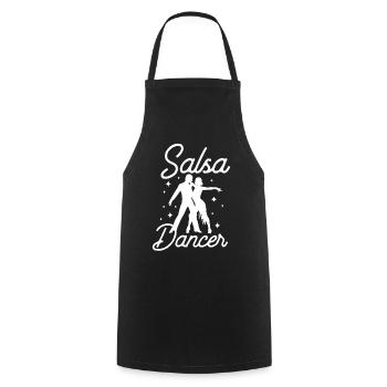Salsa Tänzer Tanzen Tanz Hobby - Kochschürze - Schwarz - Vorne - AI Model Male 185 dark (185cm)
