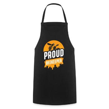 Proud Beekeeper Beekeeper Beekeeping Honey Bee - Cooking Apron - black - Front - AI Model Male 185 dark (185cm)
