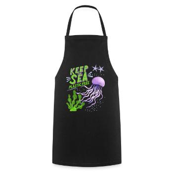 Marché intérieur CE, libre circulation des marchandises, libre circulation des personnes, libre circulation des personnes, droit d’établissement - Tablier de cuisine - noir - Devant - AI Model Male 185 dark (185cm)