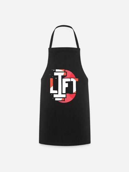 Lift Workout Weightlifting Weightlifting Gym - Cooking Apron - black