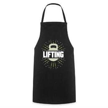 Entraînement de levage Haltérophilie Gym Haltérophilie - Tablier de cuisine - noir - Devant - AI Model Male 185 dark (185cm)