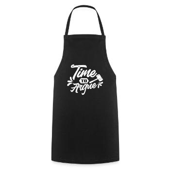 Time to argue sarcastic lawyer argument - Cooking Apron - black - Front - AI Model Male 185 dark (185cm)