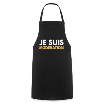 I Am Moderation Drink In Moderation Funny Beer - Kochschürze - Schwarz - Vorne - AI Model Male 185 dark (185cm)
