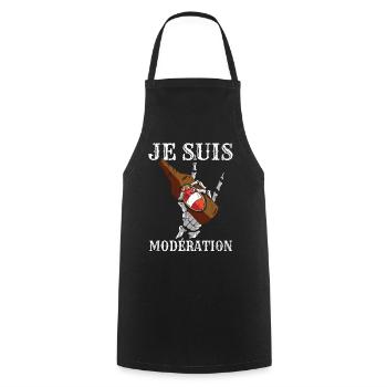 I Am Moderation Drink In Moderation Skeleton Beer - Kochschürze - Schwarz - Vorne - AI Model Male 185 dark (185cm)