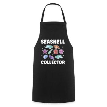 Shell collectors Mussel collectors collect mussels - Cooking Apron - black - Front - AI Model Male 185 dark (185cm)