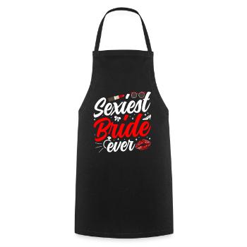 Sexiest Braut Überhaupt Hochzeit Bräute Heiraten - Kochschürze - Schwarz - Vorne - AI Model Male 185 dark (185cm)