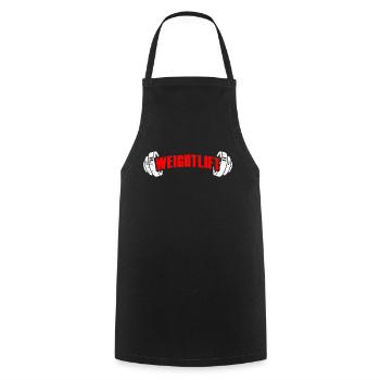 Haltérophilie Gymnase Haltérophilie Entraînement Fitness - Tablier de cuisine - noir - Devant - AI Model Male 185 dark (185cm)