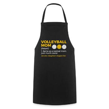 Volleyball Spieler Geschenk - Kochschürze - Schwarz - Vorne - AI Model Male 185 dark (185cm)