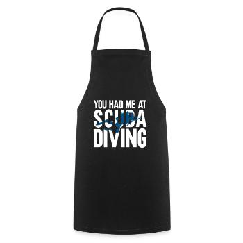 Sporttauchen Geschenk Unterwasser Sporttaucher - Kochschürze - Schwarz - Vorne - AI Model Male 185 dark (185cm)