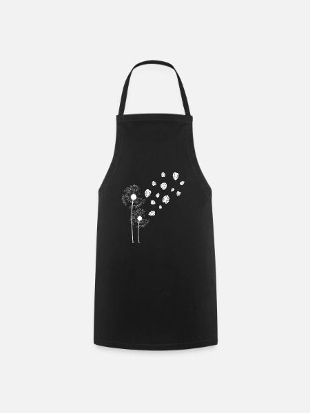 Pissenlit Monstera - Tablier de cuisine - noir