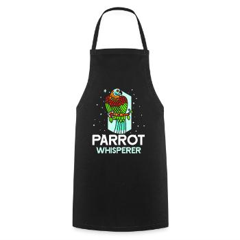 Parrot Whisperer Parrot Whisperer Parrot Sweet - Cooking Apron - black - Front - AI Model Male 185 dark (185cm)