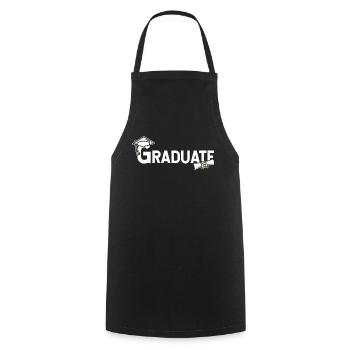 Célébration de remise des diplômes des diplômés - Tablier de cuisine - noir - Devant - AI Model Male 185 dark (185cm)