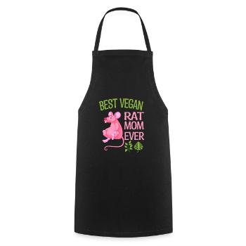 Rat - Cooking Apron - black - Front - AI Model Male 185 dark (185cm)