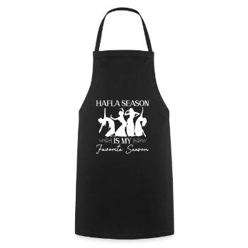 Hafla Season Belly Dancer Belly Dance Dancer - Cooking Apron - black - Front - AI Model Male 185 dark (185cm)
