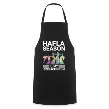 Hafla Season Belly Dancer Belly Dance Dancer - Cooking Apron - black - Front - AI Model Male 185 dark (185cm)