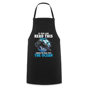 Sporttauchen Geschenk Unterwasser Sporttaucher - Kochschürze - Schwarz - Vorne - AI Model Male 185 dark (185cm)