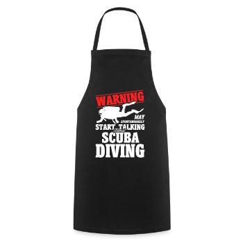 Sporttauchen Geschenk Unterwasser Sporttaucher - Kochschürze - Schwarz - Vorne - AI Model Male 185 dark (185cm)