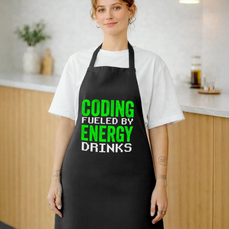 Programmieren Mit Energydrinks Coder Code Coding Kochschürze