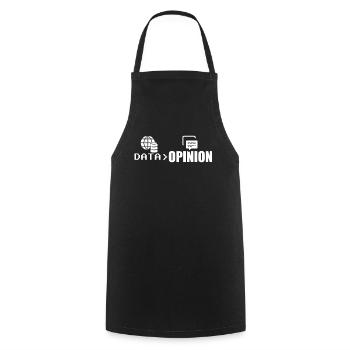 Data > Opinion Coder Programmer Coding Code - Cooking Apron - black - Front - AI Model Male 185 dark (185cm)