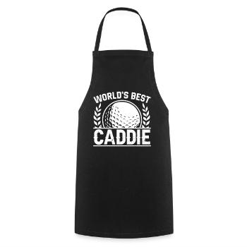 The best caddy in the world Golfing Golf Golfers - Cooking Apron - black - Front - AI Model Male 185 dark (185cm)