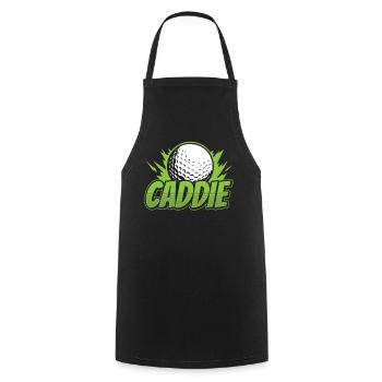 Caddie Golf Golfer Golfing Profession - Cooking Apron - black - Front - AI Model Male 185 dark (185cm)