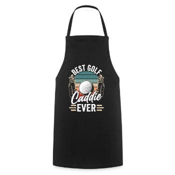 Best Golf Caddy Ever Golfer Golf - Cooking Apron - black - Front - AI Model Male 185 dark (185cm)