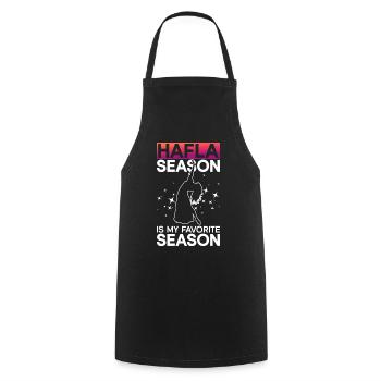 Hafla Season Belly Dancer Belly Dance Dancer - Cooking Apron - black - Front - AI Model Male 185 dark (185cm)