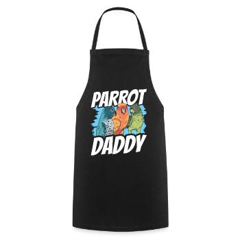 Perroquet Papa Mignon Animal Pet Perroquet - Tablier de cuisine - noir - Devant - AI Model Male 185 dark (185cm)