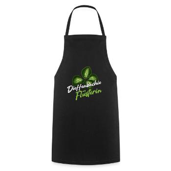Dieffenbachia Whisperer Plantes d’intérieur - Tablier de cuisine - noir - Devant - AI Model Male 185 dark (185cm)