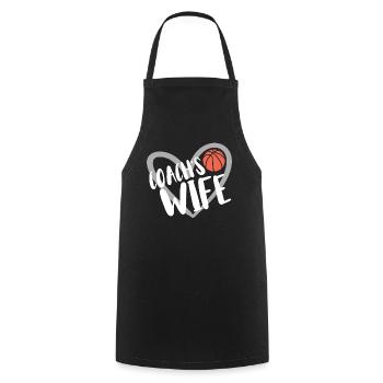 Basketball Geschenk für Basketballspieler - Kochschürze - Schwarz - Vorne - AI Model Male 185 dark (185cm)