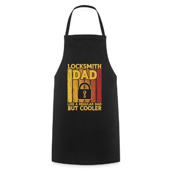 Locksmith lock picking employee locksmith shop - Cooking Apron - black - Front - AI Model Male 185 dark (185cm)