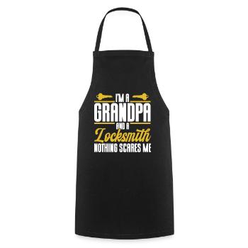 Locksmith Lock Picking Employee Locksmith - Cooking Apron - black - Front - AI Model Male 185 dark (185cm)