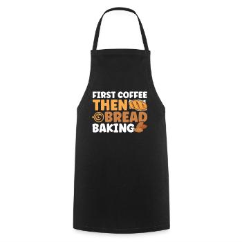 Bread Baking Gift Bakery Quote Baker - Cooking Apron - black - Front - AI Model Male 185 dark (185cm)