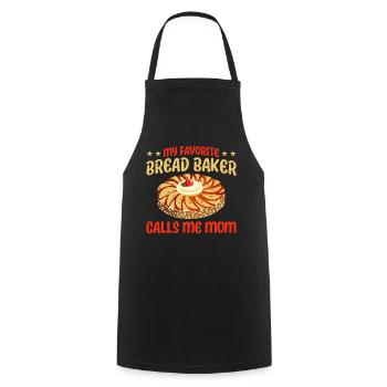Bread Baking Gift Bakery Quote Baker - Cooking Apron - black - Front - AI Model Male 185 dark (185cm)