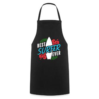 Meilleur surfeur de tous les temps Surfer Surf - Tablier de cuisine - noir - Devant - AI Model Male 185 dark (185cm)