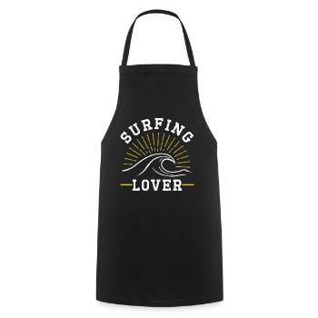 Amateurs de surf Surfing Planche de surf Surfer - Tablier de cuisine - noir - Devant - AI Model Male 185 dark (185cm)