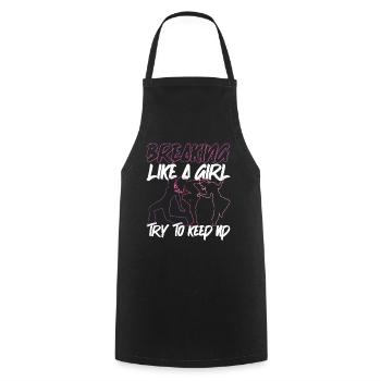Breakdancing BBoy Breakdancer Break Dance Hip Hop - Cooking Apron - black - Front - AI Model Male 185 dark (185cm)