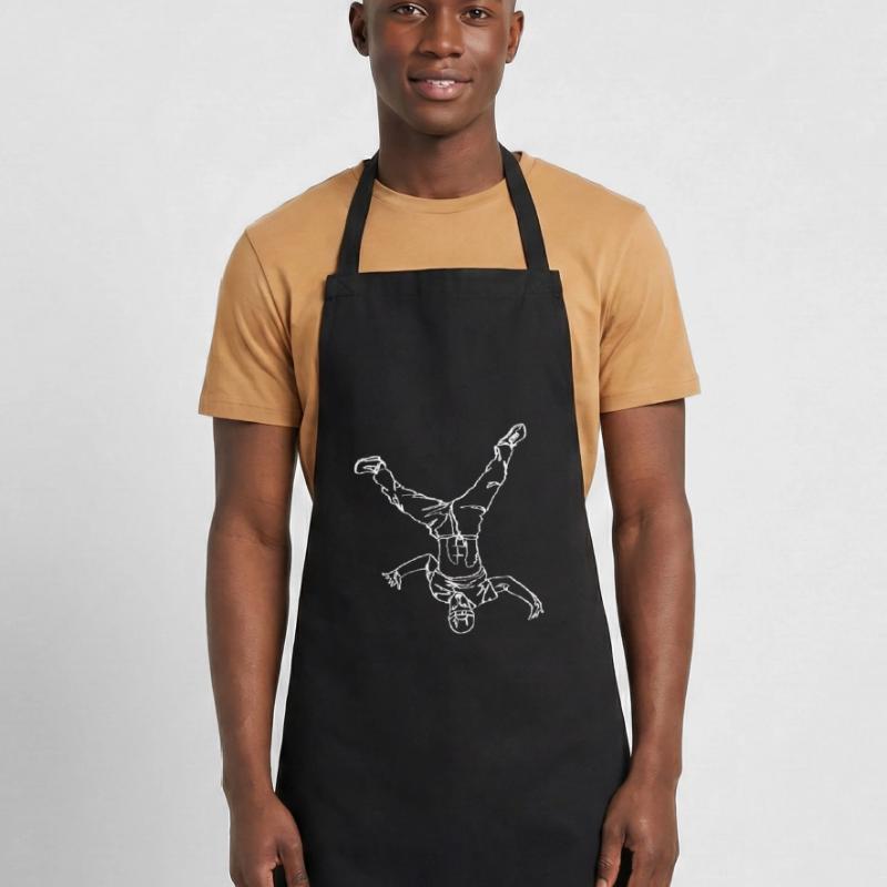 Breakdancing Breakdancer Break Dance Oneline Art Cooking Apron