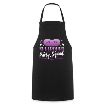 Sleepover Party Troupe Stay Overnight - Cooking Apron - black - Front - AI Model Male 185 dark (185cm)